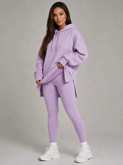 La Robe Sweat Longue Cocoon – Lavande